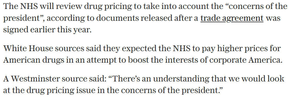 markgdayan's tweet image. Spending on newer medicines has already been soaring and we struggle to sustain the mechanism to claw it back from pharma firms. There's no wriggle room. If the NHS has to pay £100ms, £bns more for the same products, it will need to cut aspirations on waiting times, digitisation