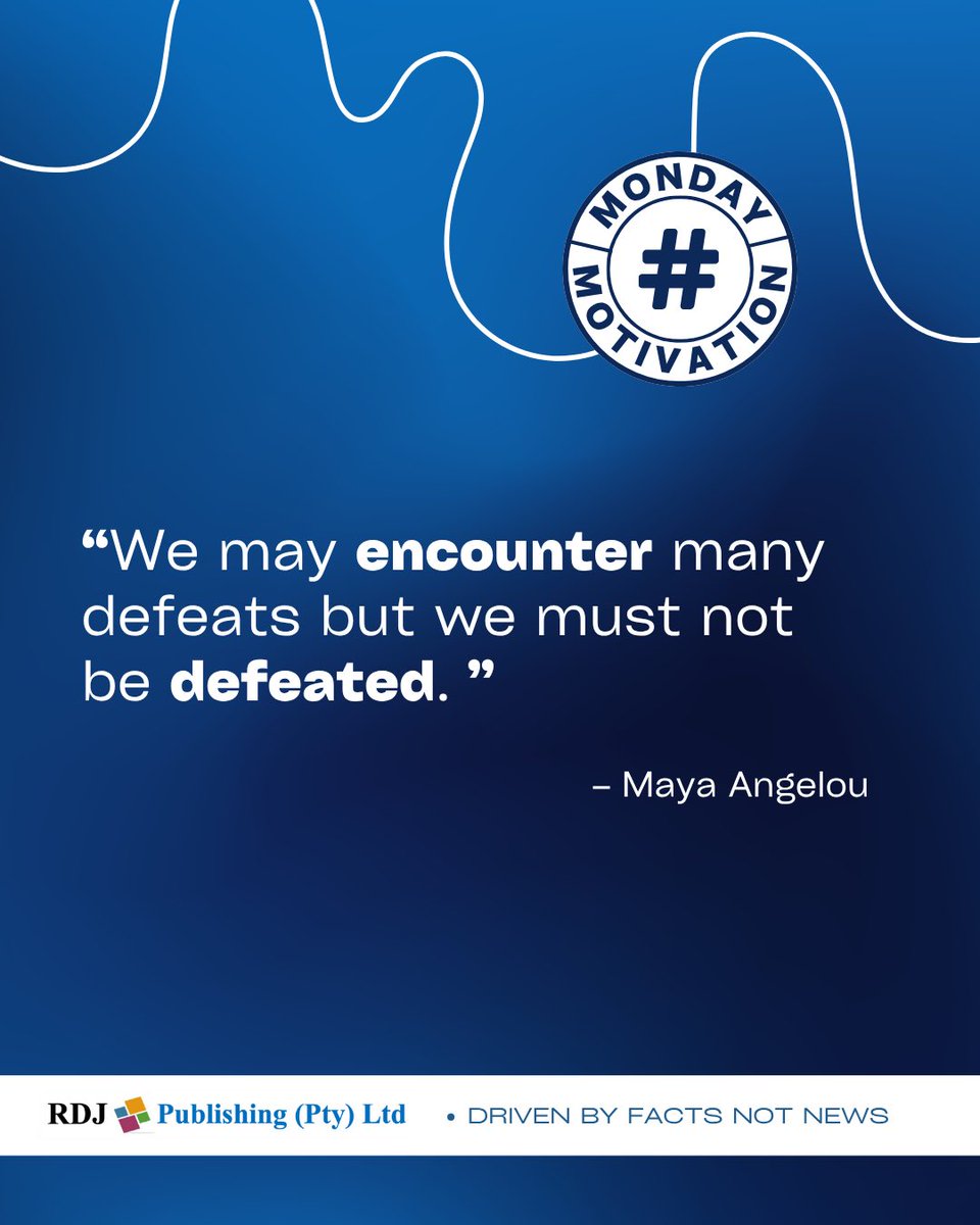 Happy New Week. This is your Monday motivation.

<a href="/RDJConsult/">RDJ  Consulting 🇳🇦</a>