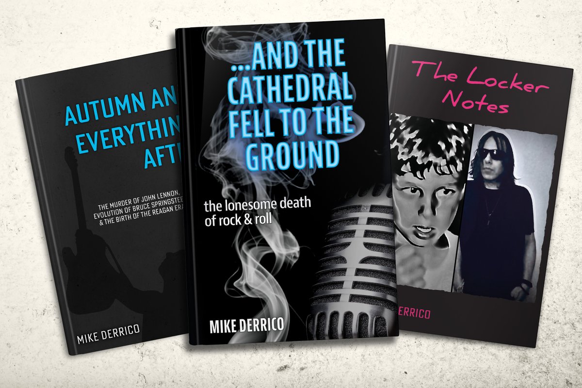…AND THE CATHEDRAL FELL TO THE GROUND: The Lonesome Death of Rock &amp; Roll (2023)  

THE LOCKER NOTES, a novel (2021) 
 
AUTUMN AND EVERYTHING AFTER: Lennon, Springsteen &amp; the Birth of the Reagan Era (2020)  

All three available online wherever books are sold
#NewJersey  #NYC