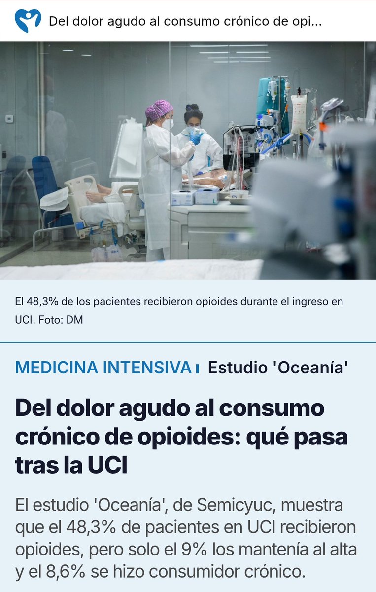 SEMICYUC (@semicyuc) on Twitter photo Diario Médico entrevista a la doctora Sara Alcántara por la presentación de los resultados del Estudio Oceanía del GTSAD de la SEMICYUC.
diariomedico.com/medicina/medic…
#medicinaintensiva <a href="/diariomedico/">Diario Médico</a> Diario Médico entrevista a la doctora Sara Alcántara por la presentación de los resultados del Estudio Oceanía del GTSAD de la SEMICYUC.
diariomedico.com/medicina/medic…
#medicinaintensiva <a href="/diariomedico/">Diario Médico</a>