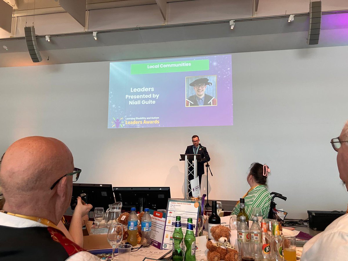 niallguitesogb's tweet photo. What an honour to be asked to be a presenter at the Dimensions awards ceremony on Friday. | loved hearing all the stories and being in a room full of amazing people. Thank you #DimensionsUK it was brilliant.
#artwithaspecialgoal https://t.co/TE84VWVMlm
