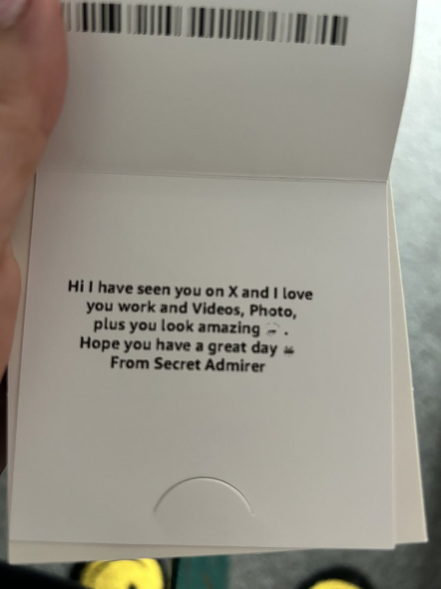 I don’t know who it’s from but thank you very much for the gift from my wish list, a very lovely surprise this morning ☺️