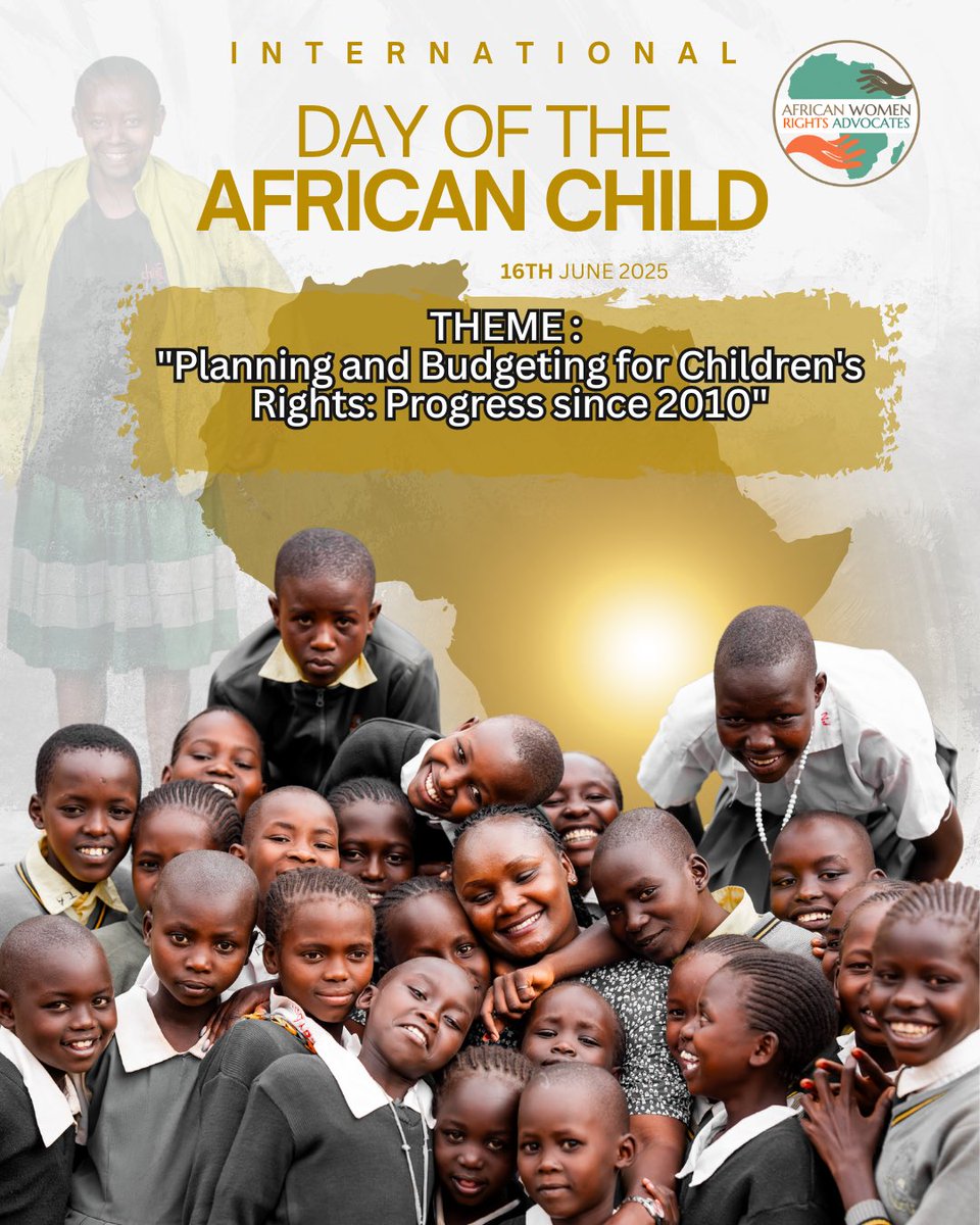 AWRA_org's tweet image. Today we mark the #DayoftheAfricanChild
Theme: “Planning and Budgeting for Children’s Rights: Progress Since 2010.”
As we premiere #MteteziFilm, we’re reminded that investing in children’s rights means protecting their voices, futures & dignity. ✊🏿💛
#DayoftheAfricanChild