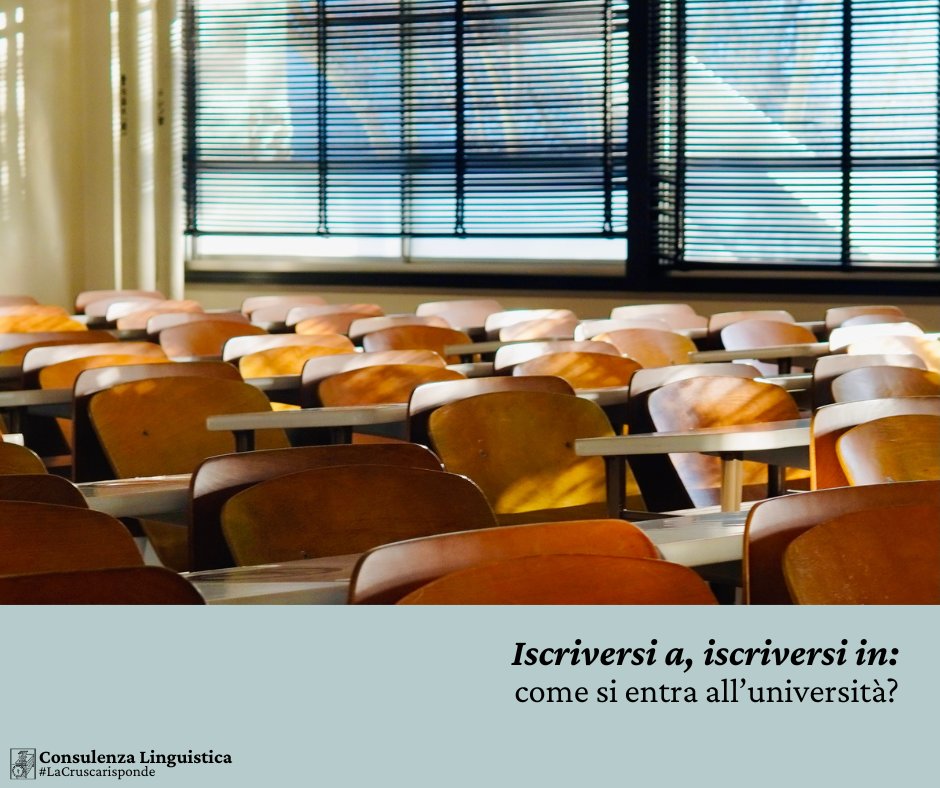 Quale costruzione è da prefere tra “mi sono iscritto in Medicina” e “mi sono iscritto a Medicina”? Ha risposto Giovanni Urraci: bit.ly/iscriversi_cru…