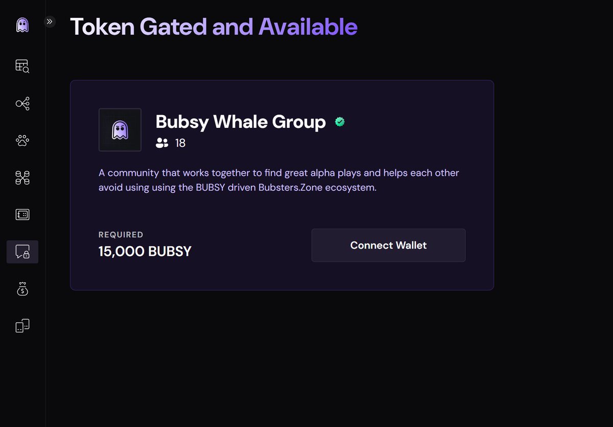 BubstersZone's tweet image. Token gating is coming to everyone!

Until now, only @BubsyAI subscribers could gate their communities, but that’s about to change.

Very soon you’ll be able to gate any group, whether it’s a private friends chat or a KOL’s exclusive den. We’ve got you covered.