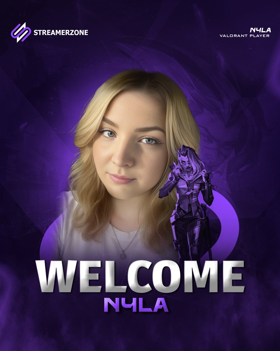 ‼️📢WELCOME ABOARD📢‼️

We’re excited to officially welcome <a href="/luisamyn/">n4la 🦦</a>  as the newest substitute for our VALORANT GC team! 
Let’s show her some love as she joined the squad ! 

#Streamerzone #VALORANT #EEQ #Esports