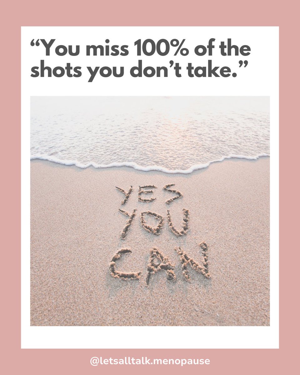 LATMenopause's tweet image. At midlife, it’s not about playing it safe, it’s about finally taking the shots we once hesitated on. New dreams, bold moves, fresh starts…we miss 100% of the chances we don’t take. This is our time.
Have a powerful week!
#LetsAllTalkMenopause #Midlife #TakeTheShot