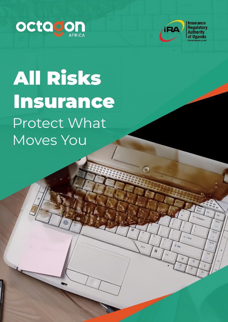 octagon_uganda's tweet image. Accidents happen when you least expect them—protect your laptops, phones, cameras, and more with Octagon’s All Risks Insurance. Whether at the office or on the move, your valuables stay covered against unforeseen loss or damage. Visit: ug.octagonafrica.com/?page_id=192 to get a call back