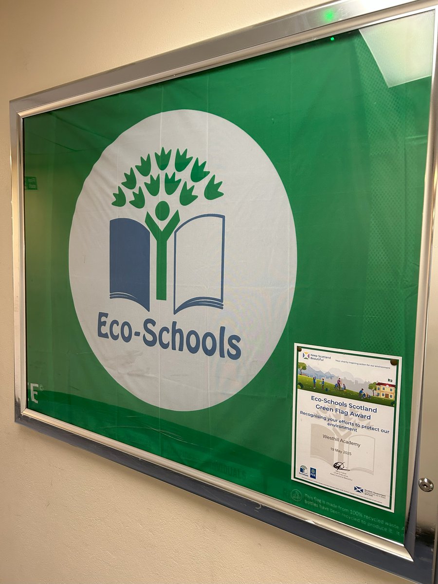 We have been awarded our Eco Schools Green Flag for the work done by pupils and staff in the school around protection of our environment. 🌿🐜🐝