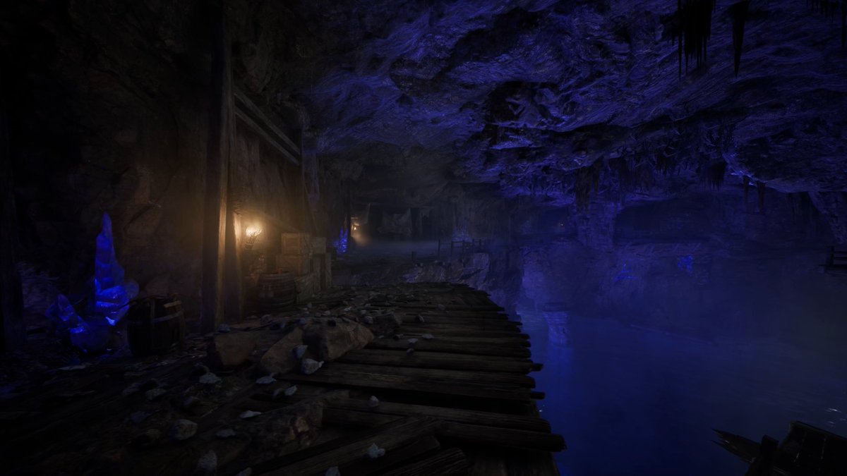 gothicthegame's tweet image. An abandoned mine, also known as the flooded one, with an entrance located near the exchange zone, is full of mysteries and dangers.