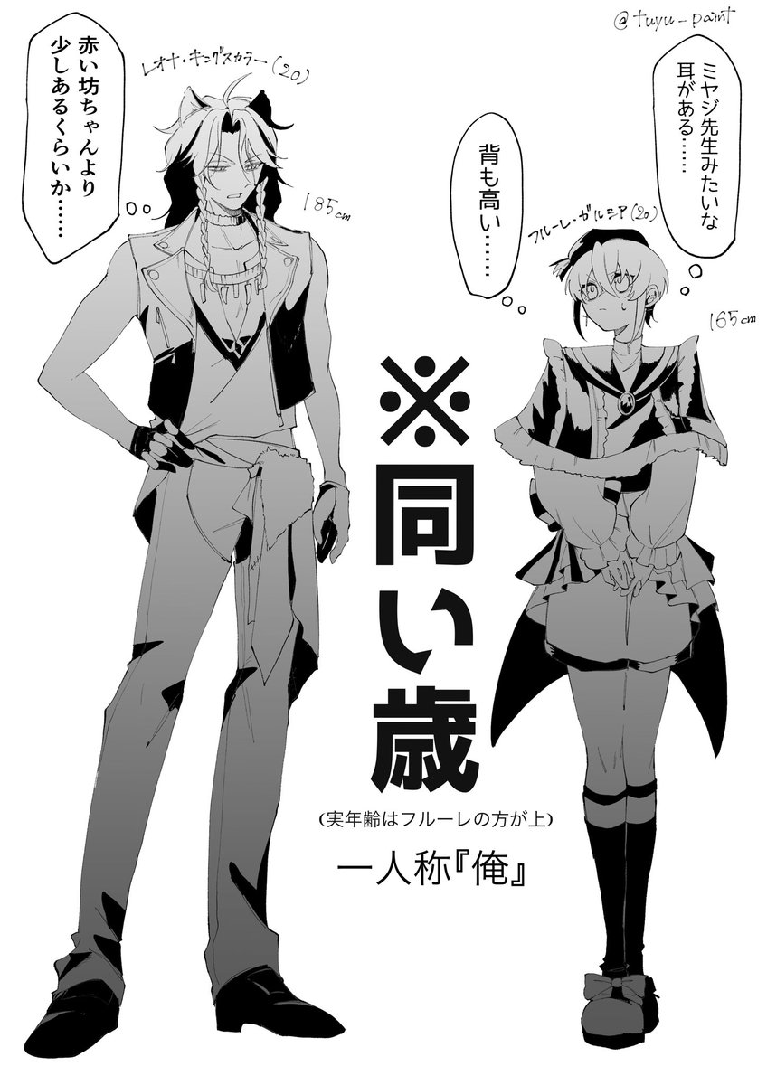※クロスオーバー 🦁🪡

見た目年齢同じなんすか……そうすか……… 