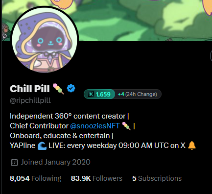 Chill Pill 🔮 (Bald) tweet media