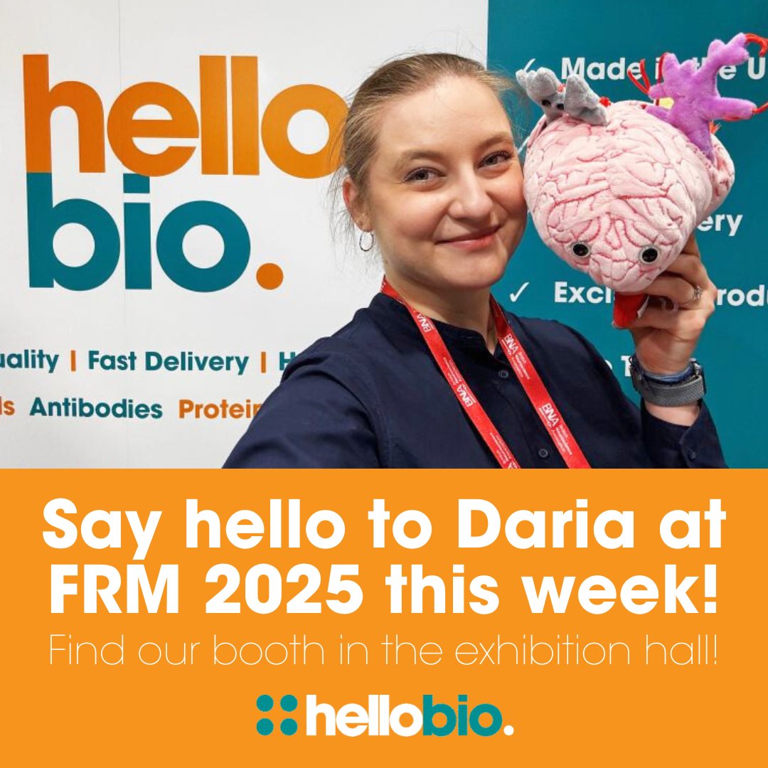 hello_bio's tweet image. We're kicking off a busy week at the FENS Regional Meeting in Oslo today! π³π΄
You'll find Daria in the exhibition hall with exciting freebies & special offers, plus a prize draw π§
Pop along and say 'hello' at #FRM2025 this week! π
#neuroscience