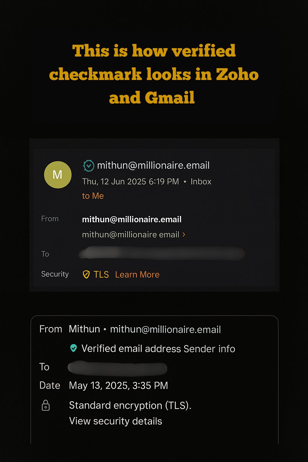 Signed email example