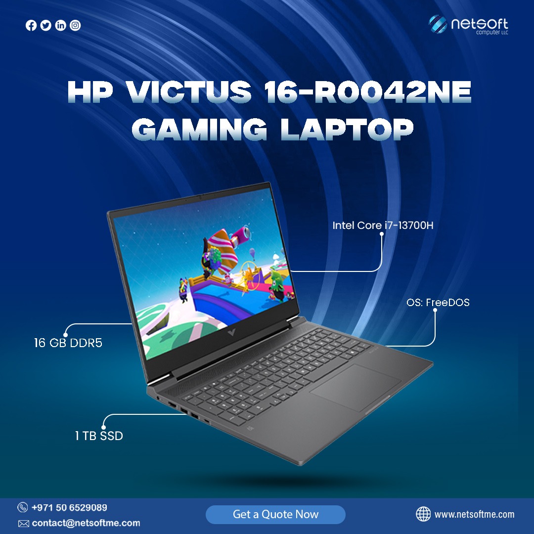NetsoftComputer's tweet image. HP Victus 16-R0042NE Gaming Laptop
Contact us: +971 50 6529089
#NetsoftComputerLLC #laptop #LaptopDeals #LaptopOffers #LaptopAccessories #wholesale #wholesalesuppliers #wholesaleprice #UAEOffer #HP #hpomen #hpvictus16 #hpvictuslaptop #hpvictusgaming #HpLaptop #hplaptopforsale