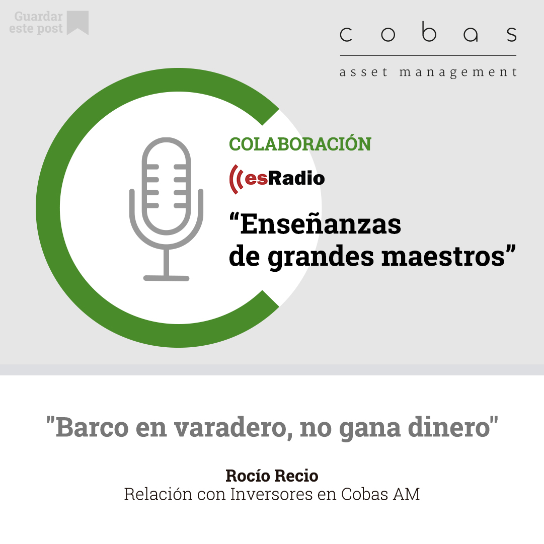 🎙️De ellos aprendí, "Barco en varadero, no gana dinero" - Colaboración de Rocío Recio en esRadio.

Podcast completo 👉 bit.ly/4kGkpXU

Este refranero es el mejor consejo que alguien que cuida de ti te puede dar. Y es que el dinero quieto no genera beneficios; al
