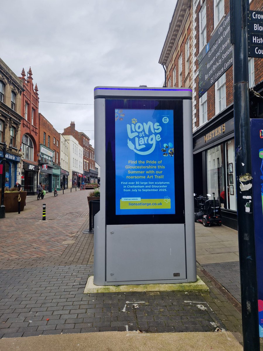 Less than 1 month until the Lions At Large Trail comes to the streets of #Gloucester &amp; #Cheltenham! 🦁

Last week we attended a preview event of all the incredible large lions - more than 30!!

We can't share the pictures just yet, but wow, it's going to be 'roarsome'! 🦁✨