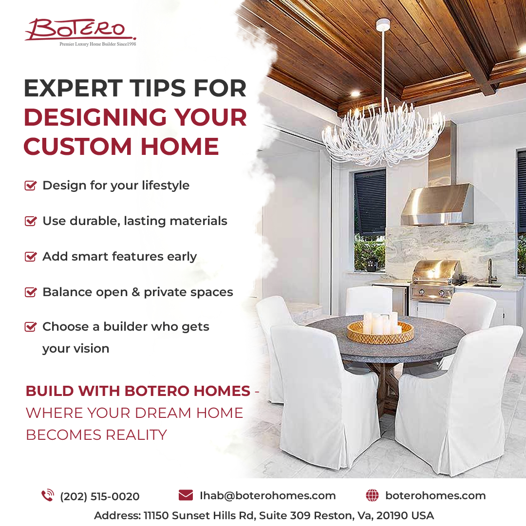 BoteroHomes's tweet image. Pro Tips for Designing a Luxury Custom Home

#expertguide #luxurycustomhome #customdesignandbudgetingservices #luxuryhomeremodelingnorthernvirginia #interiorfinishesconsulting #virginiacustomhomebuilder #custombuildhomes #boteroluxurycustombuilder #boterohomes #luxuryhometips