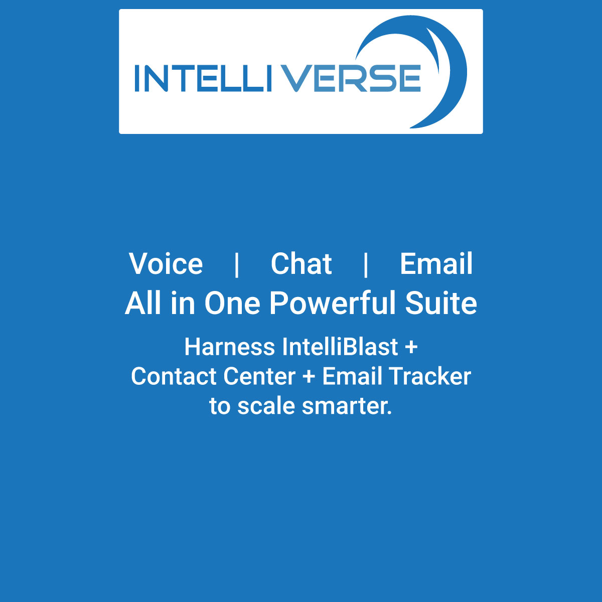 Intelliverse's tweet image. Why pick one when you can master all? 🧠

Voice. Chat. Email—united in one smart platform.

⚡ Boost sales
🎯 See real-time insights
📈 Scale fast with automation

Thousands are growing smarter. Are you next?

👉 intelliverse.com

#B2BTools #SalesAutomation #GrowthStack