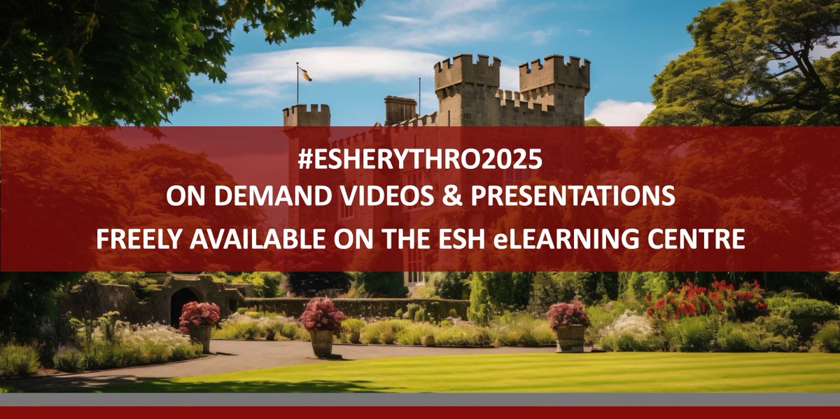 ESH (Haematology) (@eshaematology) on Twitter photo BREAKING NEWS!
#ESHERYTHRO2025: VIDEOS & PRESENTATIONS NOW AVAILABLE TO ALL FOR FREE ON #ESHELEARNING
Enjoy viewing ➡ bit.ly/3HKRhjL
4th Translational Research Conference on Sickle Cell Disease & Thalassemia.
Chairs: <a href="/Nicacap/">Nica Cappellini</a> M.Fontenay <a href="/DrAlexisThompsn/">Alexis Thompson</a>
#ESHCONFERENCES BREAKING NEWS!
#ESHERYTHRO2025: VIDEOS & PRESENTATIONS NOW AVAILABLE TO ALL FOR FREE ON #ESHELEARNING
Enjoy viewing ➡ bit.ly/3HKRhjL
4th Translational Research Conference on Sickle Cell Disease & Thalassemia.
Chairs: <a href="/Nicacap/">Nica Cappellini</a> M.Fontenay <a href="/DrAlexisThompsn/">Alexis Thompson</a>
#ESHCONFERENCES