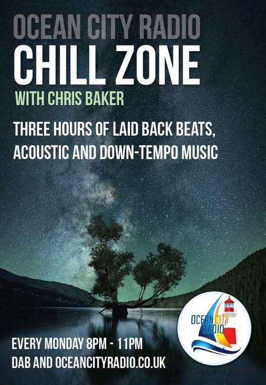 Join Chris Baker at 8pm every Monday on Ocean City Radio for 'The Chill Zone'. 3 hours of laid back beats, acoustic and down-tempo music. Listen here: oceancityradio.co.uk or on DAB+ OCEANCT #Plymouth #radio #community 📻🎤🎵