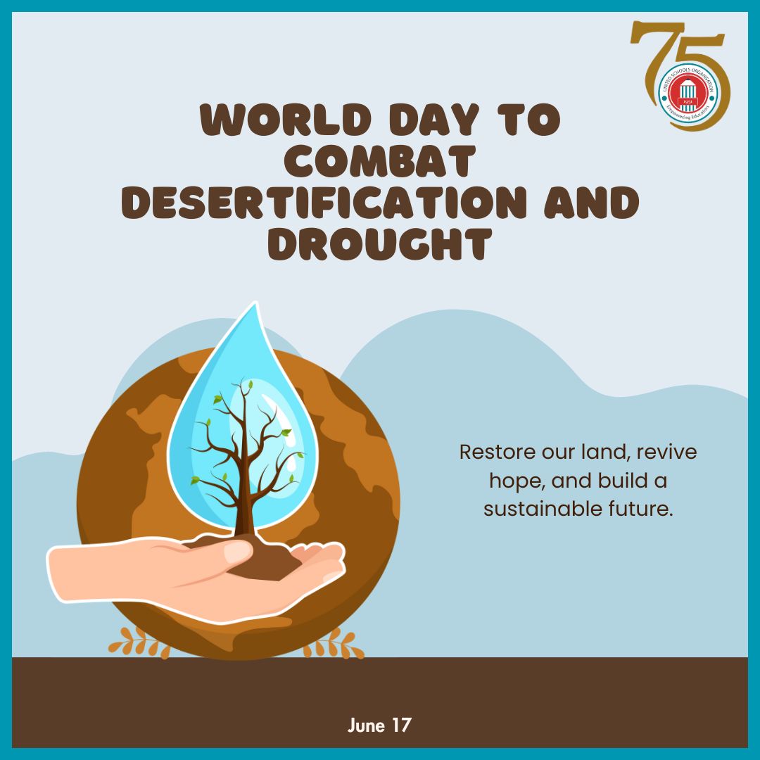 UsoIndia's tweet image. 🌍 Let us bring life back to our land!
This #DesertificationAndDroughtDay, let us pledge to restore, revive, and reimagine a greener future. 🌱
#RestoreOurEarth #SustainableFuture #USOIndia #USOat75