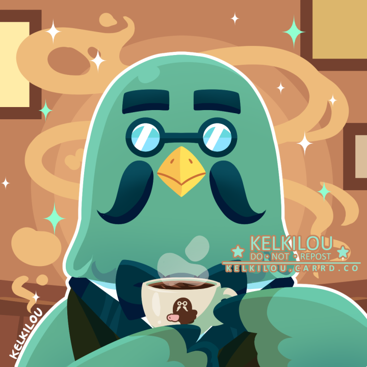 kelkilou's tweet photo. A fresh cup of coffee from Brewster!
Better drink while it's hot! ☕💚

#AnimalCrossing #ACNH #FanArt https://t.co/fsoOIcsdn1