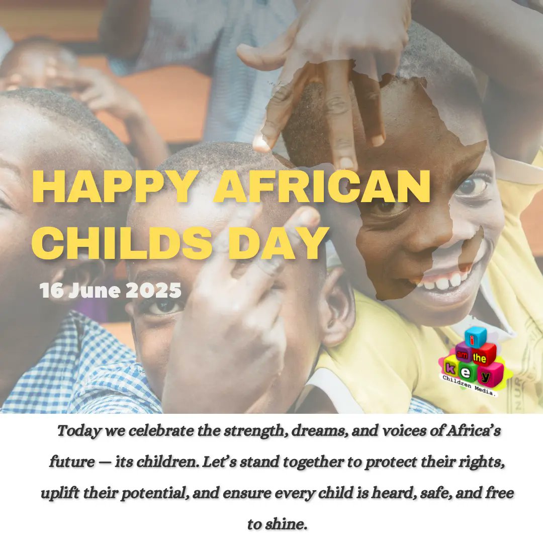 iamthekey2's tweet photo. Today we honor the strength, dreams, and voices of every African Child.
#DayoftheAfricanChild #Africanfuture https://t.co/UxyLGQ20s3