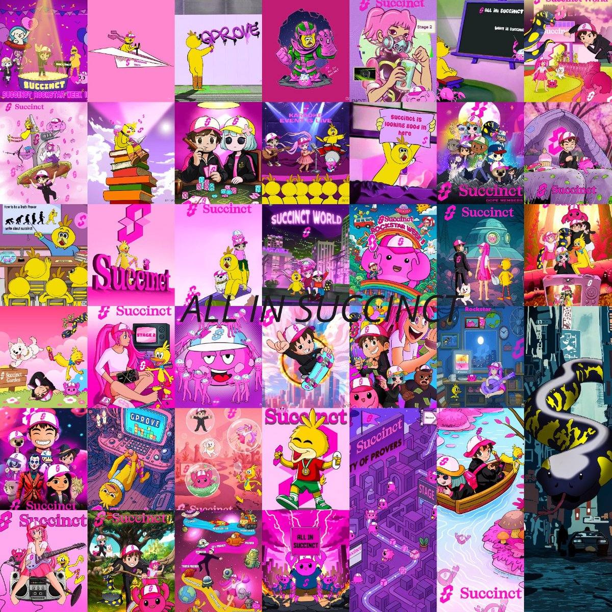 bint_apoha's tweet image. Gprove folks,

Sharing my Succinct ARTS Collection so far 

Every piece is a tribute to the DOPE MEMBERS &amp;amp; community and the legends who inspire it daily.

Appreciate all the love &amp;amp; support, hoping the grind speaks for itself 

@0xCRASHOUT and @advaith would mean the world