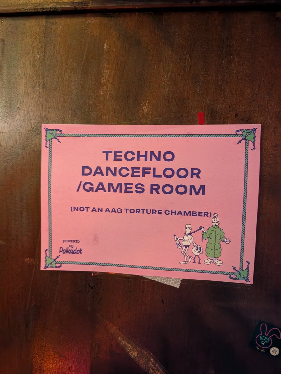 We should rename AAG to the AAG torture chamber <a href="/TheKusamarian/">The Kus</a>. Also, great event <a href="/Polkadot/">Polkadot</a> &amp; <a href="/joinwebzero/">WebZero</a>