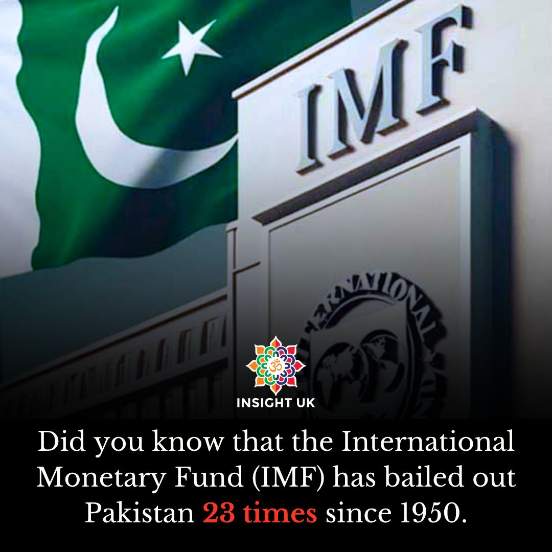 Did you know that the International Monetary Fund (IMF) has bailed out Pakistan 23 times since 1950?

The question is, why does the IMF continually bail out Pakistan?

#Pakistan #IMF #Bailout