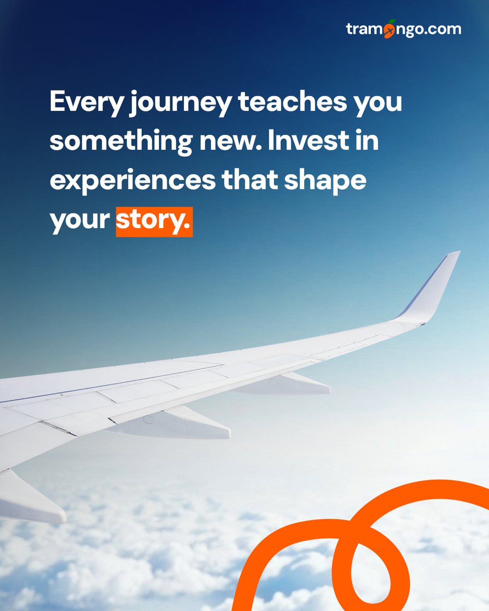 Tramangosocial's tweet image. Every trip tells a story.
Some stories change your life.
At Tramango, we’re here to make your journey smooth, from takeoff to touchdown.
Whether it’s leisure, business, or something in between,
Book with Tramango and invest in unforgettable experiences.
#SmoothJourneys…