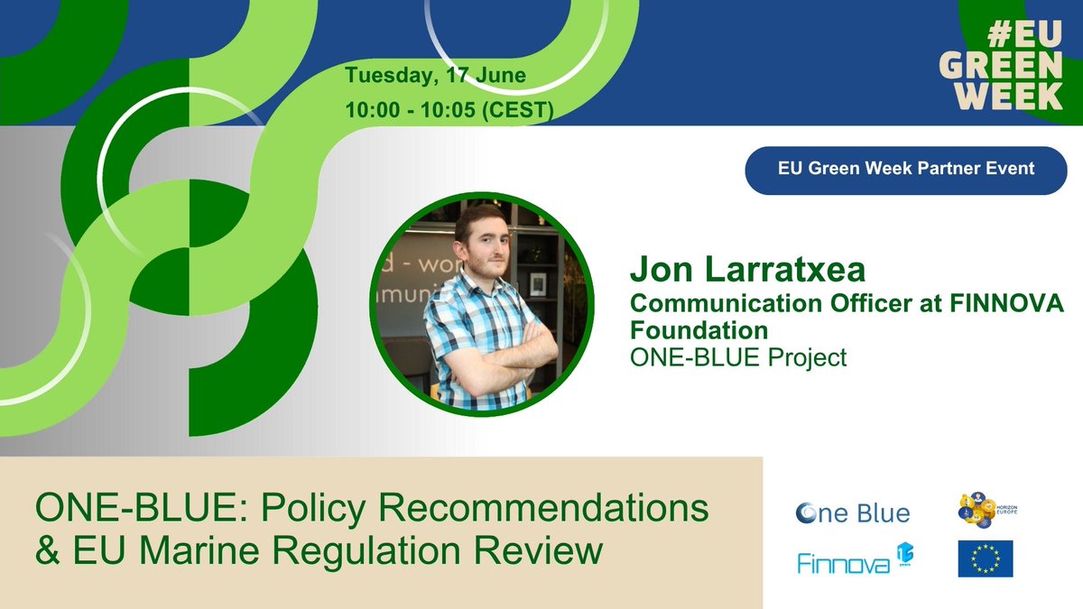 one blue eu (@one_blue_eu) on Twitter photo 🔍 Discover the latest updates on the EU marine regulatory framework and proposals from EU-funded projects to influence future marine legislation.
<a href="/PhosphorusESPP/">Phosphorus Platform</a> <a href="/seaclearproject/">SeaClear 1 & 2</a> <a href="/CNRS/">CNRS 🌍</a> <a href="/BlueRemediomics/">BlueRemediomics</a> <a href="/BOKUvienna/">BOKU University</a>
📅 Register now! lc.cx/qweIWe 🔍 Discover the latest updates on the EU marine regulatory framework and proposals from EU-funded projects to influence future marine legislation.
<a href="/PhosphorusESPP/">Phosphorus Platform</a> <a href="/seaclearproject/">SeaClear 1 & 2</a> <a href="/CNRS/">CNRS 🌍</a> <a href="/BlueRemediomics/">BlueRemediomics</a> <a href="/BOKUvienna/">BOKU University</a>
📅 Register now! lc.cx/qweIWe