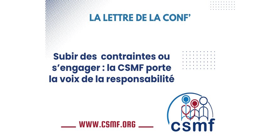 CSMF_officiel (@csmf_officiel) on Twitter photo La dernière Lettre de la Conf’ est en ligne! Retrouvez la ici : csmf.org/lettre/la-lett… La dernière Lettre de la Conf’ est en ligne! Retrouvez la ici : csmf.org/lettre/la-lett…