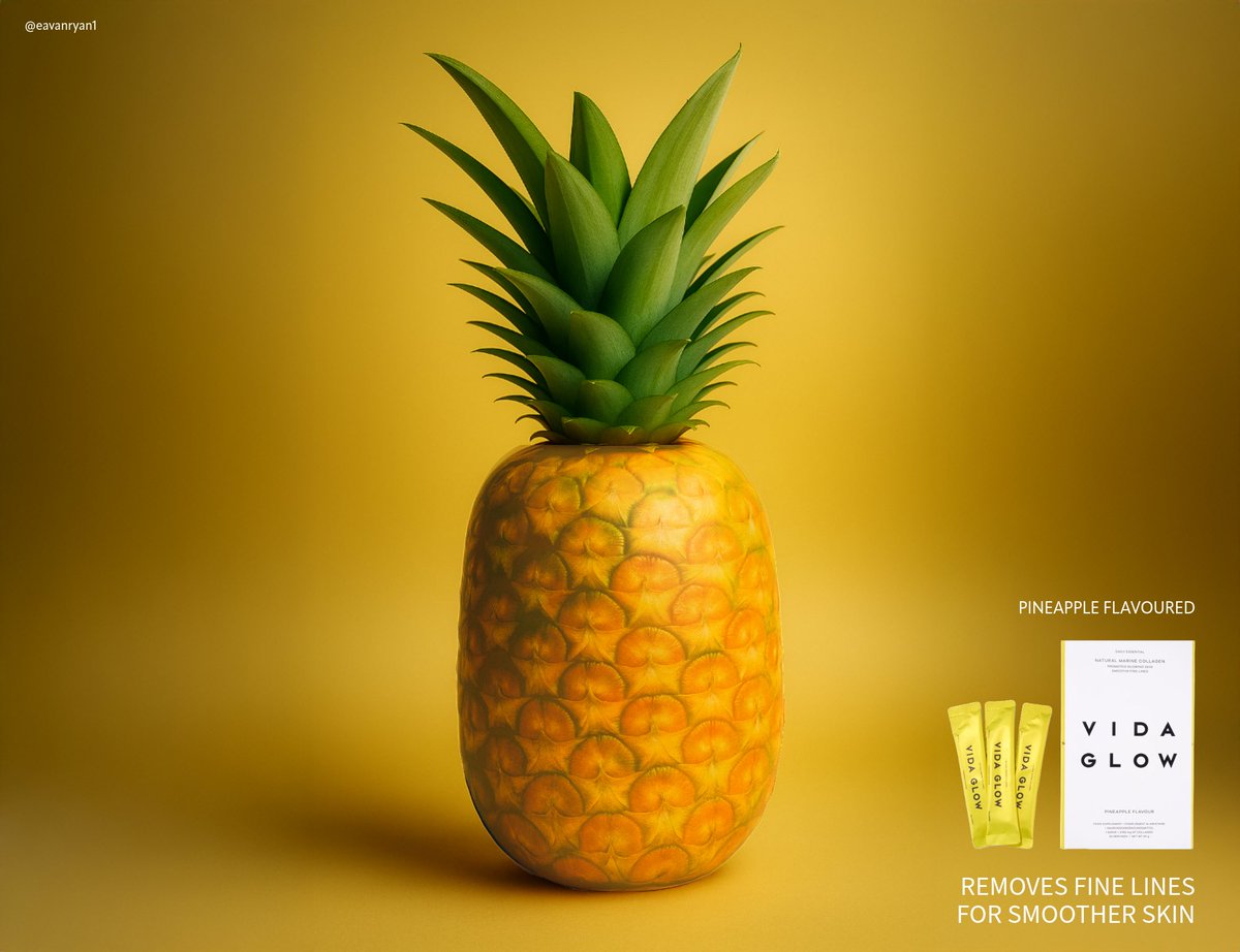 Eavan Ryan (@eavanryan1) on Twitter photo One Minute Brief of the Day:
Create posters to advertise #PINEAPPLES 🍍
Smoother Skin
<a href="/OneMinuteBriefs/">One Minute Briefs ⏱️</a> One Minute Brief of the Day:
Create posters to advertise #PINEAPPLES 🍍
Smoother Skin
<a href="/OneMinuteBriefs/">One Minute Briefs ⏱️</a>
