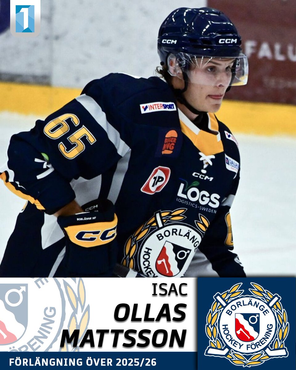 Viktig påskrift för Borlänge.

Isac Ollas Mattsson kör en säsong till.

– Det är en passningsspelare av hög rang som ser isen väldigt bra och som kommer bli en trygghet i vårt försvar i vinter, säger sportkommitténs Ola Ericsson.

📸: Ester Wennström