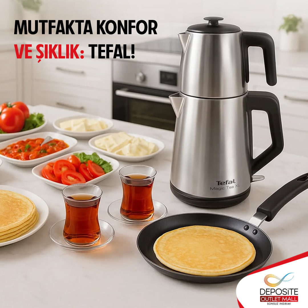 Mutfakta Konfor ve Şıklık: Tefal’in Yenilikçi Ürünleri Deposite’de! 🍳

Tefal ile mutfağınızda profesyonel dokunuşlar!

Deposite’de yer alan Tefal mağazasında yenilikçi, ergonomik ve şık ürünlerle tanışın.
Yemek yapmak hiç bu kadar keyifli olmamıştı!