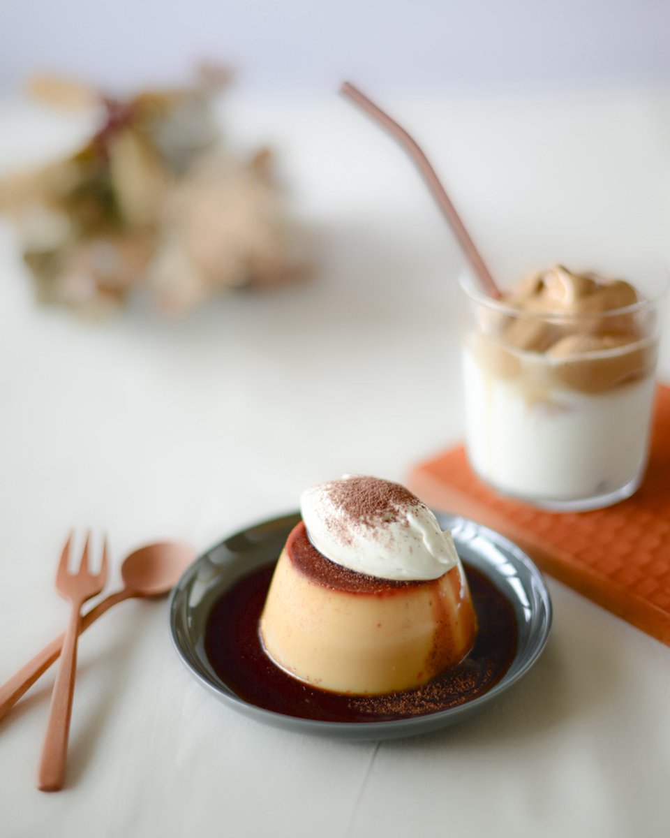 _rmtable's tweet image. #おうちカフェ
#プリン
#淡色カフェ