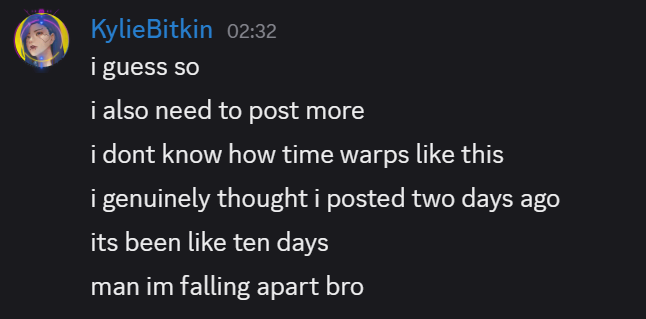 Mysi331012's tweet photo. @KylieBitkin falling apart while only streaming 25 hours a week

We can all clearly see how much better your content was when Fyz was rping when you ended your stream. Now that you're back to spending every second not streaming with him your content has taken a massive nose dive https://t.co/9FTzxqTnbC