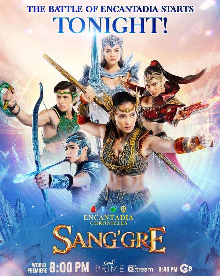 The long wait is finally over! Narito na silang muli!!

#SanggreWorldPremiere 
IvoLive Sang’gre
KapusoBrigade
