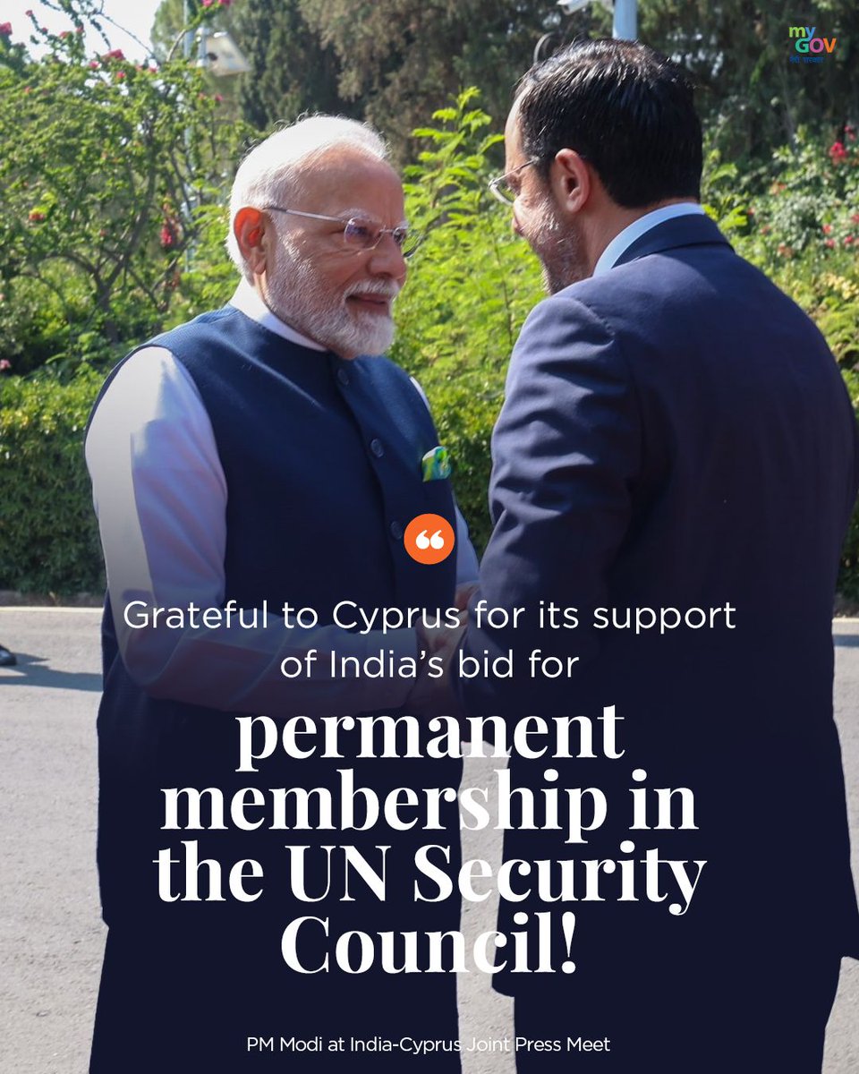 mygovindia's tweet image. Highlights from PM @narendramodi&apos;s address at the India-Cyprus Joint Press Meet. 

#PMModiInCyprus