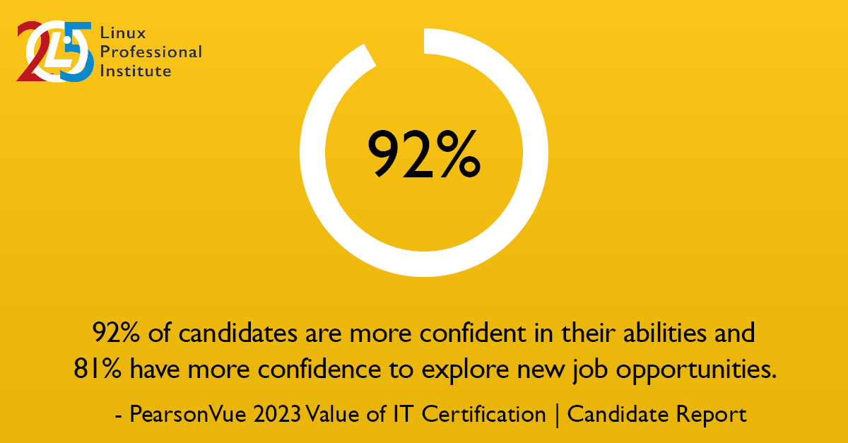 Linux Professional Institute Europe (@lpieurope) on Twitter photo Want to strengthen your understanding of #FOSS and improve your #IT career? Linux Professional Institute (LPI) certification can help you unify cutting-edge #opensource concepts, and communicate your expertise to hiring managers!
lpi.org/Zds
<a href="/LPIConnect/">Linux Professional Institute (LPI)</a> Want to strengthen your understanding of #FOSS and improve your #IT career? Linux Professional Institute (LPI) certification can help you unify cutting-edge #opensource concepts, and communicate your expertise to hiring managers!
lpi.org/Zds
<a href="/LPIConnect/">Linux Professional Institute (LPI)</a>