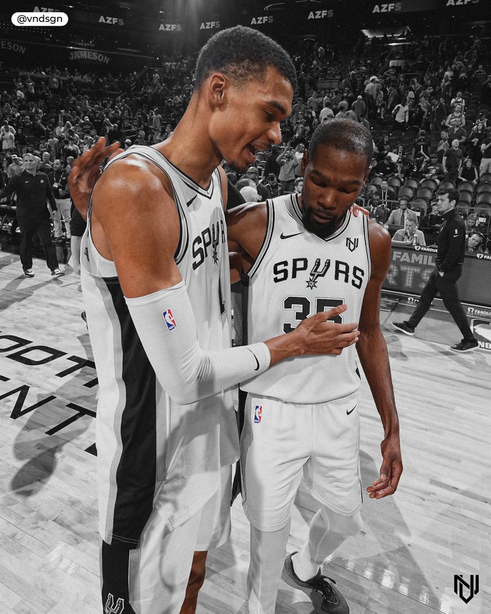 KD and #Wemby duo could feed families. That wingspan though. #vndsgn