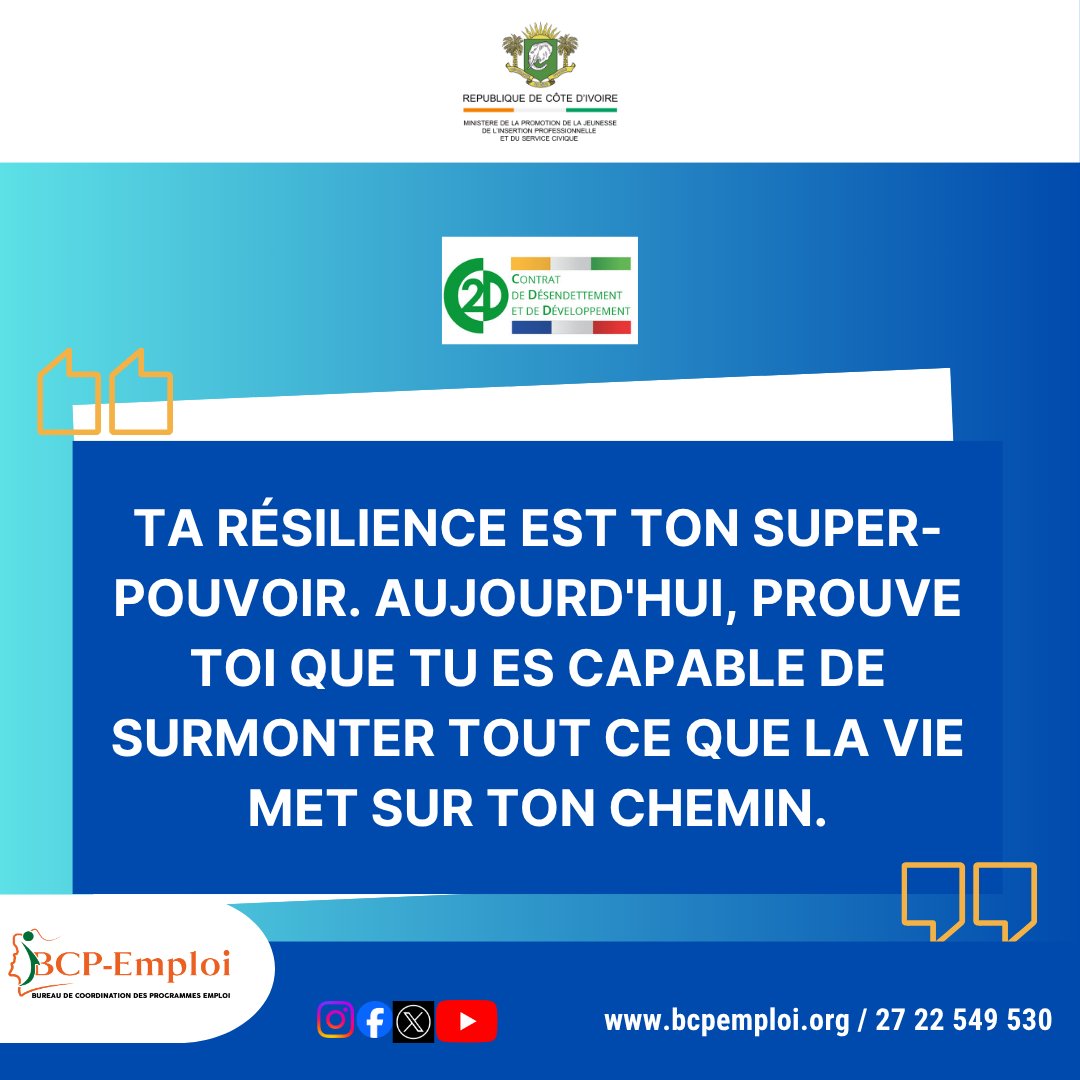 Ta résilience est ton super-pouvoir. Aujourd'hui, prouve toi que tu es capable de surmonter tout ce que la vie met sur ton chemin.💫 
Excellente semaine les ami(e)s ! 
#mondaymotivation #MondayStrength #résilience