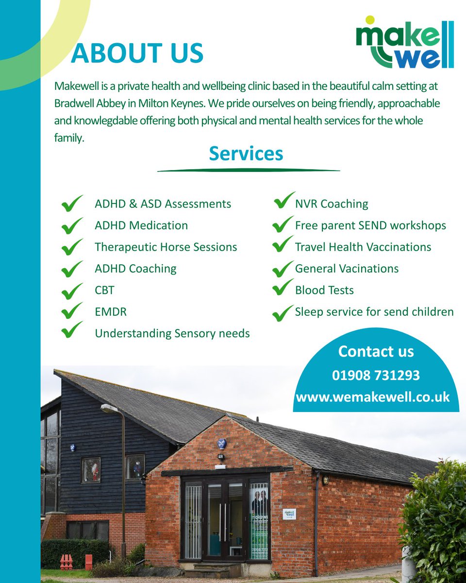 Welcome! If your new here, Hello! If you've been with us for a while welcome back! Here's a quick overview of who we are the services we offer.
We are always at the end of the phone or email if you have any questions!
📞 01908 731293
🌐 wemakewell.co.uk