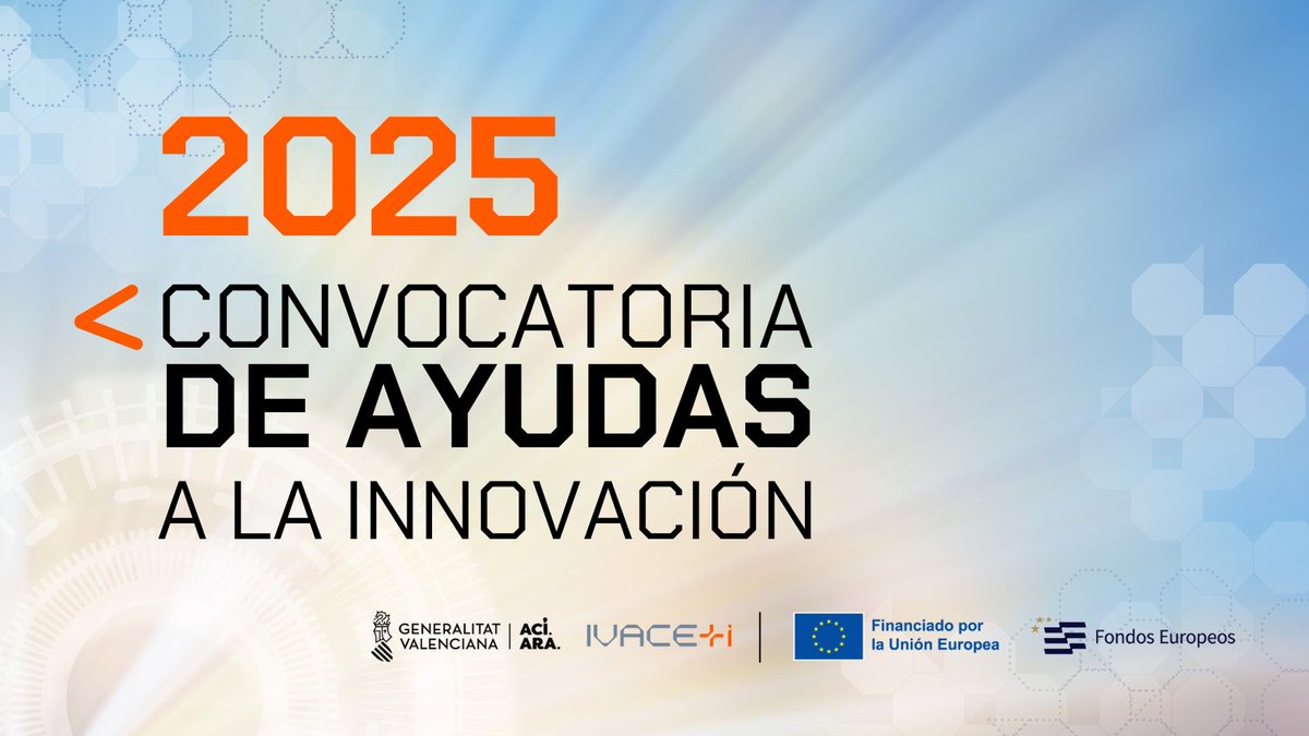💡<a href="/GVAivace/">IVACE+i</a> Innovación lanza una nueva convocatoria de ayudas a la I+D+i, que incentivará el desarrollo de soluciones frente a la dana

🇪🇺La convocatoria está dotada de 48 millones, el 60% a través de FEDER

🗓️Abierta hasta el próximo 8 de julio

ℹ️ innoavi.es