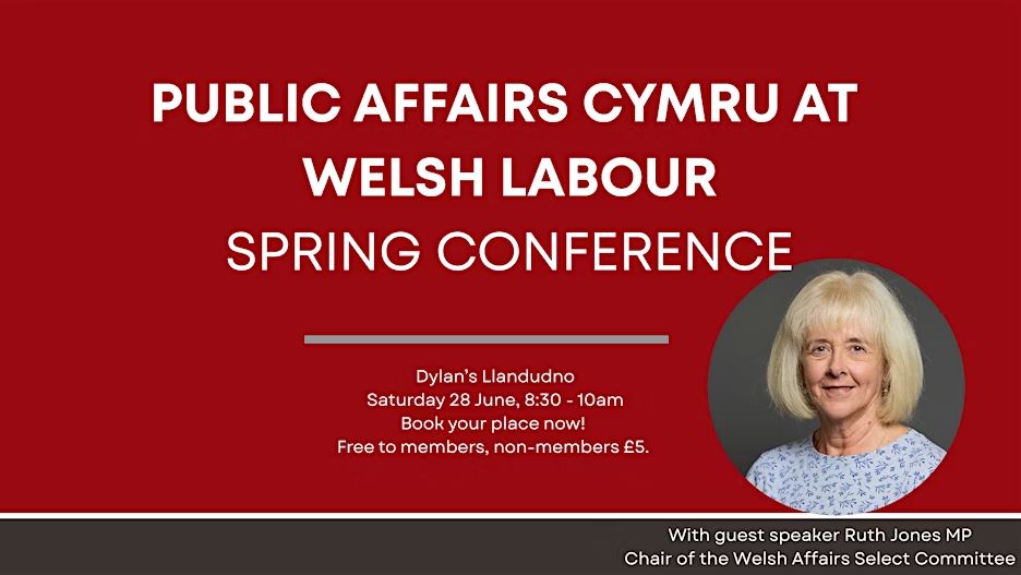 Public Affairs Cymru (@pacymru) on Twitter photo 📣 Calling all public affairs professionals in Wales.
Join us for the Public Affairs Social at 8:30am with <a href="/RuthJonesLabour/">Ruth Jones MP</a>, for a breakfast meetup at the Welsh Labour conference. Places are limited, so prior booking is advised.
More information here: bit.ly/3FQPZmQ 📣 Calling all public affairs professionals in Wales.
Join us for the Public Affairs Social at 8:30am with <a href="/RuthJonesLabour/">Ruth Jones MP</a>, for a breakfast meetup at the Welsh Labour conference. Places are limited, so prior booking is advised.
More information here: bit.ly/3FQPZmQ