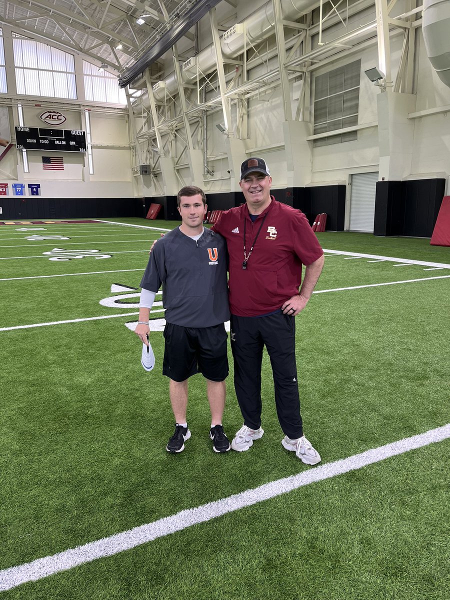 Great past two weekends spent at WKU and Boston College prospect camps representing UCU Football!  Met a lot of great coaches and athletes #DogCheck