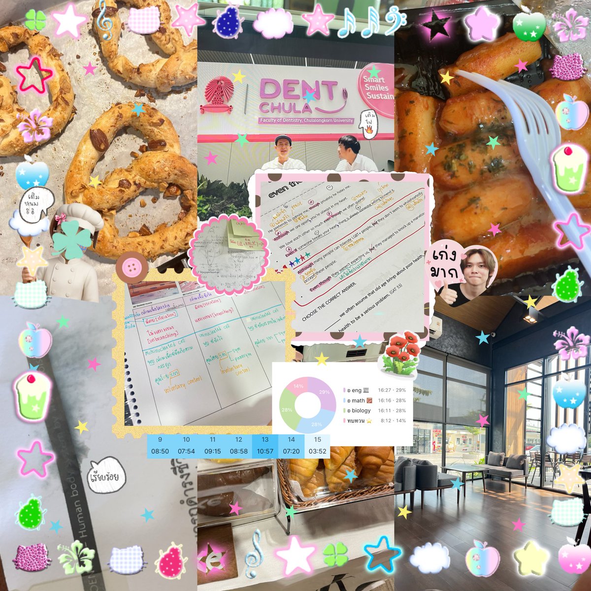 dailywithtt's tweet photo. [ 9 -15jun 🍄] #namnamstudy 🥨🍅⭐️🥣

💬 bio :จบระบบประสาท+การเคลื่อนไหว
💬 math :ทำโจทย์ฟังก์ชันแล้วก็ขึ้นexpo
💬 eng :ทวนแกมม่า+ทำโจทย์คับรอขึ้นvoceb

เป็นสัปดาห์ที่เริ่มชินกับการตื่นเช้ามาเรียนแน้ะ แล้วเริ่มแฮปปี้ขึ้นมากเพราะว่าเห็นพัฒนาตัวเอง(ถึงมันอาจจะไม่เยอะแต่ภูมิใจสุบ) https://t.co/RfserRN4X8