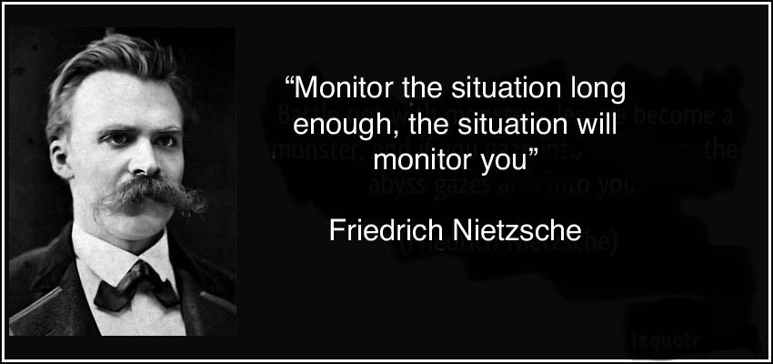 Whoever monitors situations should see to it that in the process he does not become a situation